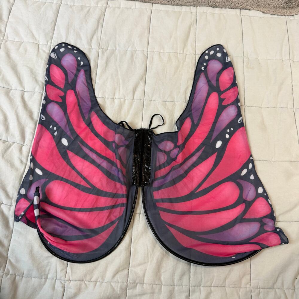 Teetot Butterfly Fairy Wings Pink Purple Black Dress-Up Play Costume Ages 3+